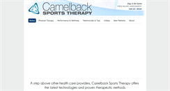 Desktop Screenshot of camelbacksportstherapy.com